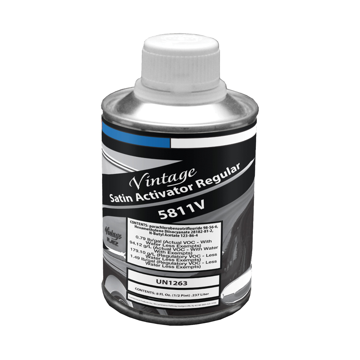 Vintage Flatz CP5811-16 Regular Speed Activator, 0.5 pt Can, Colorless, Liquid, Use With: Hot Rod Colors