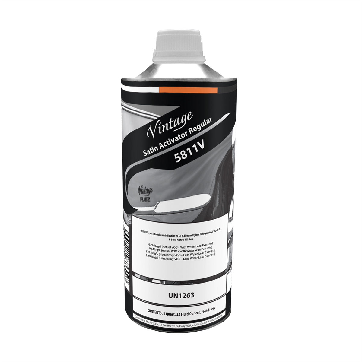 Vintage Flatz CP5811-4 Regular Speed Activator, 1 qt Can, Colorless, Liquid, Use With: Hot Rod Colors