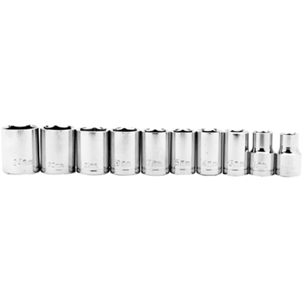 Wilmar Corp. / Performance Tool 10 Piece 1/2" Drive Socket Set