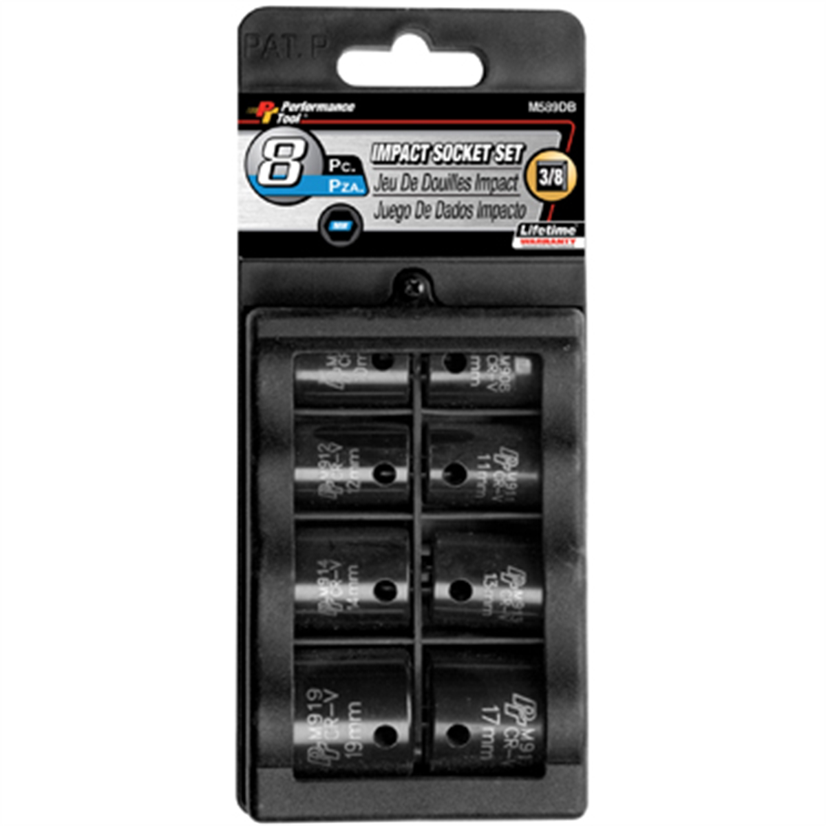 Wilmar Corp. / Performance Tool 8 Piece 3/8" Drive Metric Impact Socket Set