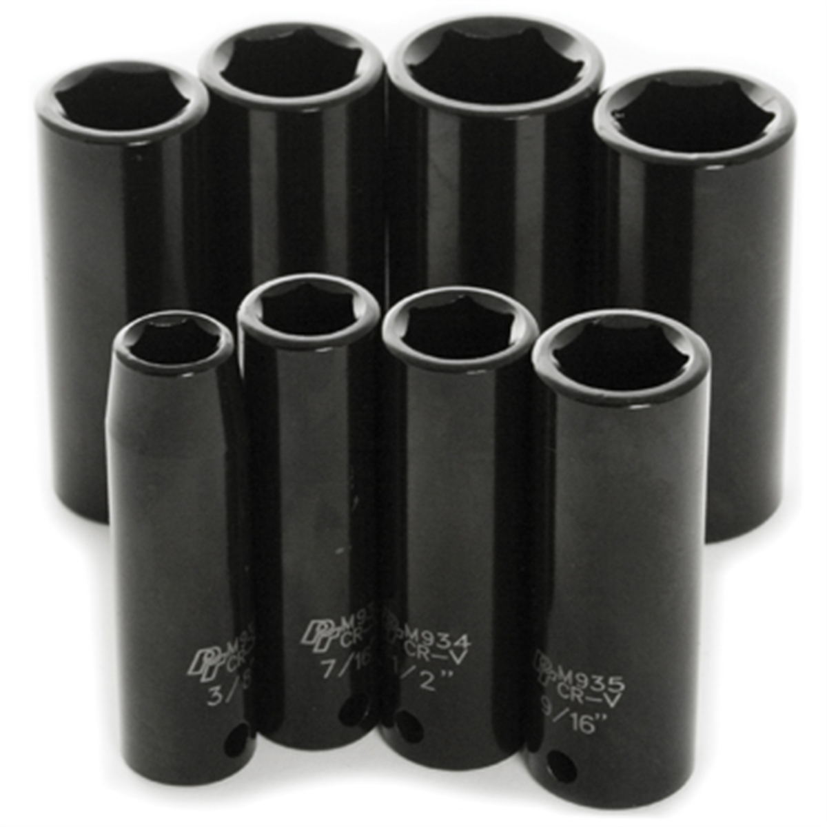 Wilmar Corp. / Performance Tool 8 Piece 3/8" Drive Sae Dw Impact Socket Set