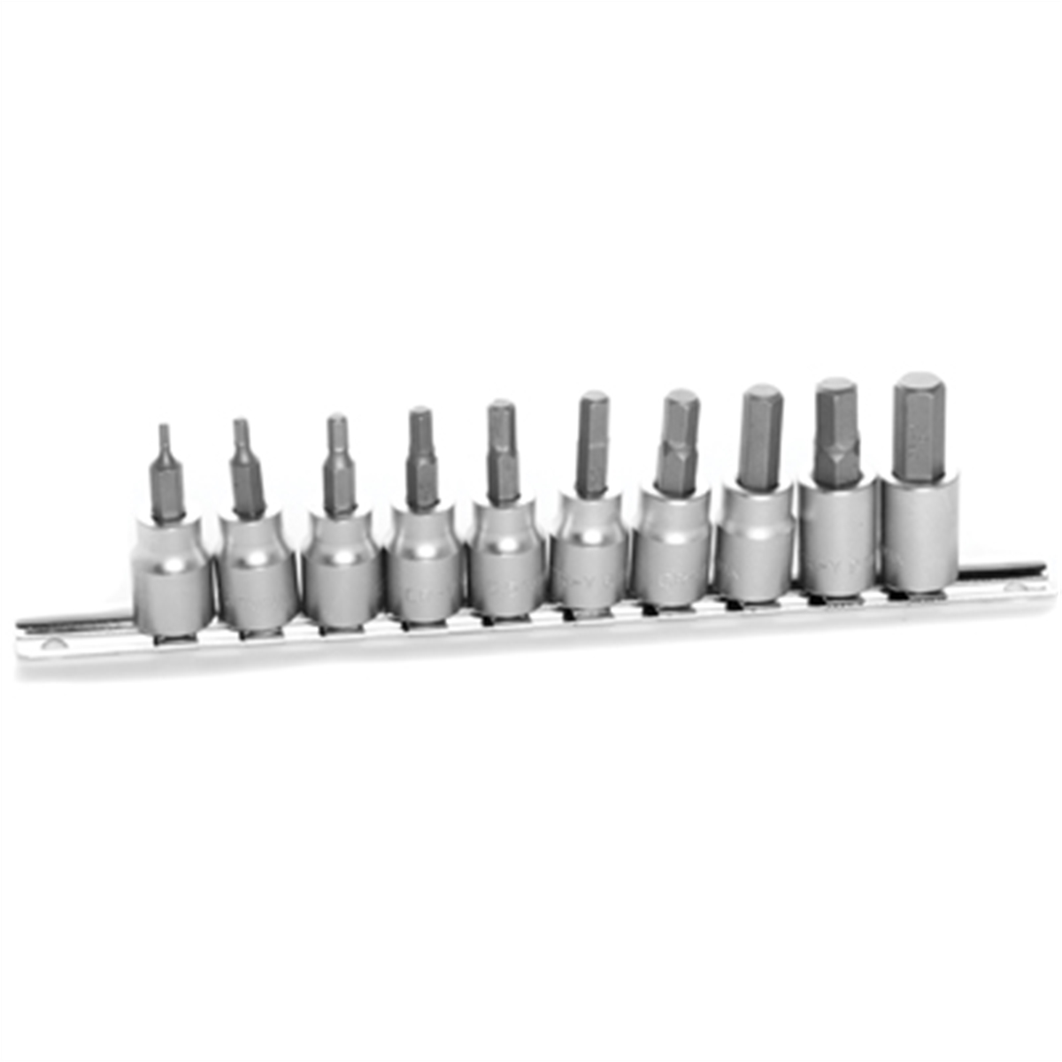 Wilmar Corp. / Performance Tool 10 Piece 3/8" Drive Met Hex Bit Socket Set