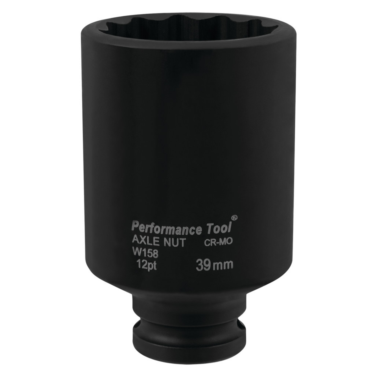 Wilmar Corp. / Performance Tool 39mm 12pt Toyota Axle Nut Socket Crmo