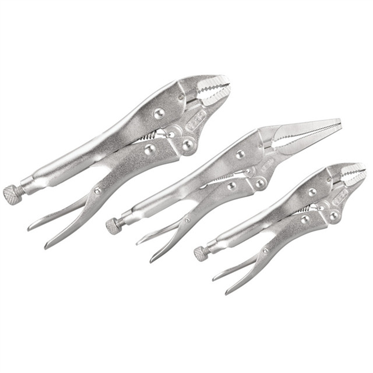 Wilmar Corp. / Performance Tool 3 Piece Locking Pliers Set