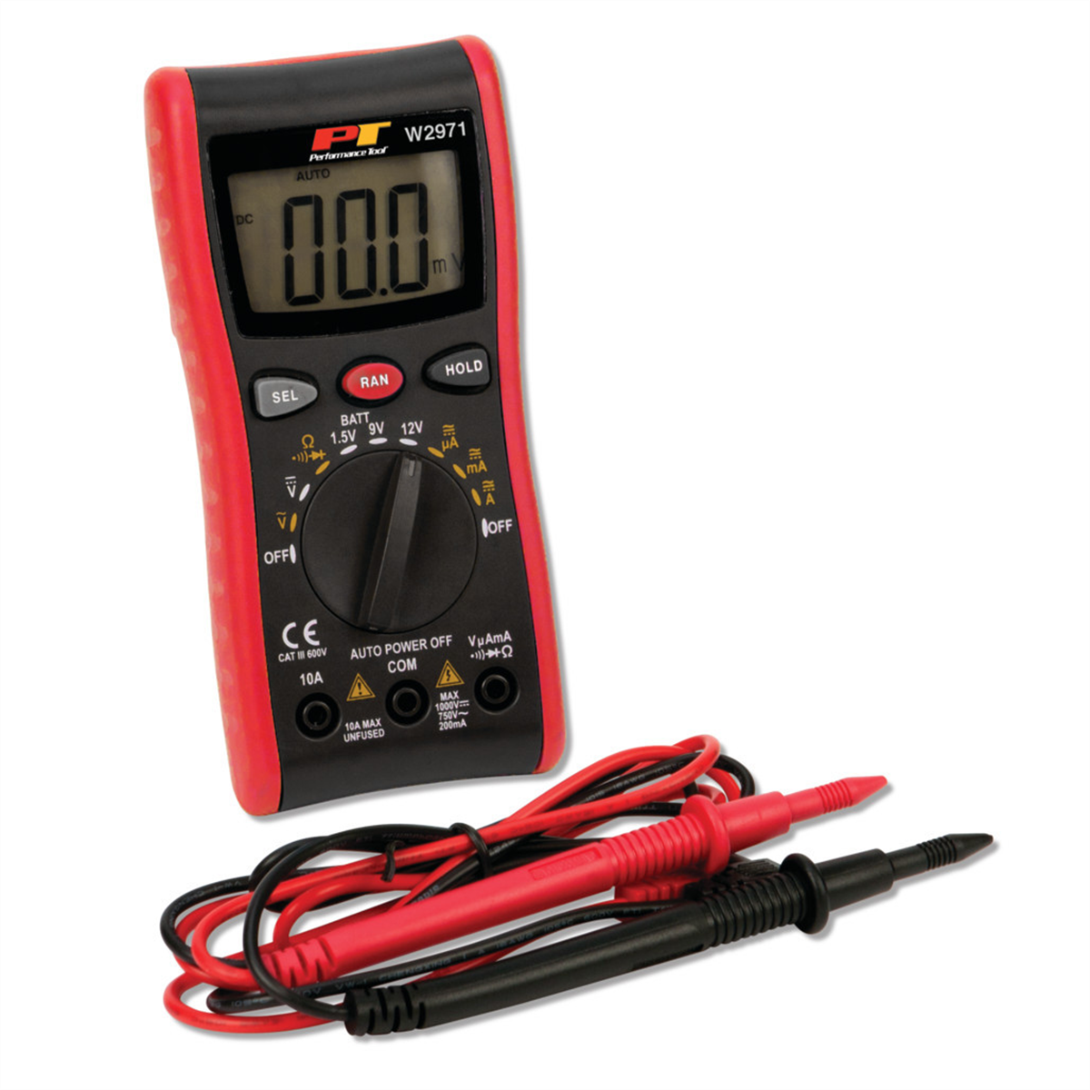Wilmar Corp. / Performance Tool Digital Multimeter Tester w/Auto Ranging