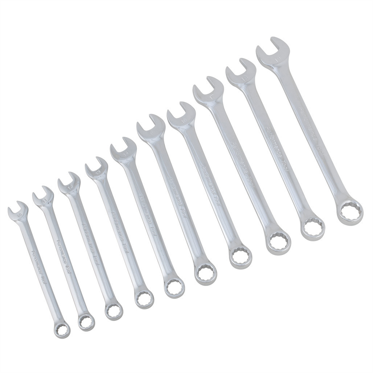 Wilmar Corp. / Performance Tool 10 Piece Metric Polished Wrench Set
