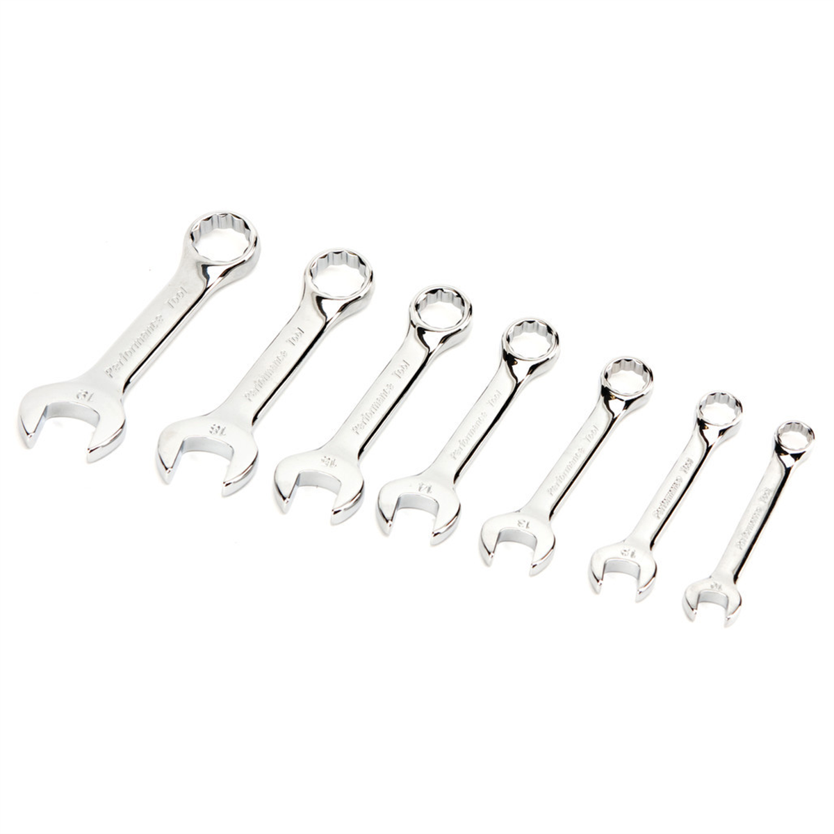Wilmar Corp. / Performance Tool 7 Piece Metric Stubby Wrench Set