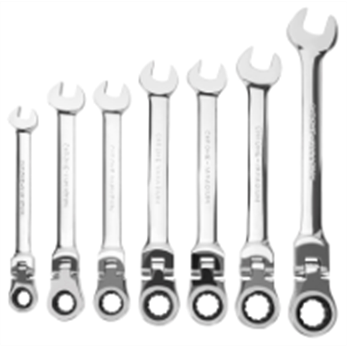 Wilmar Corp. / Performance Tool 7 Piece Met Flex Head Ratcheting Wrenches