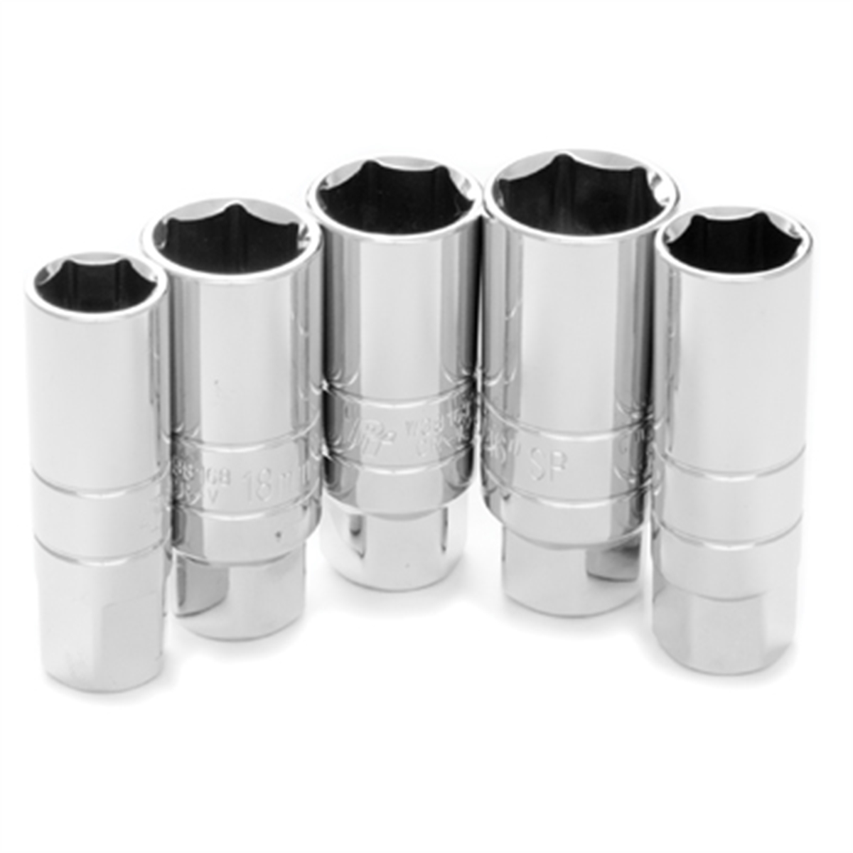 Wilmar Corp. / Performance Tool 5 Piece 3/8" Drive Spark Plug Socket Set