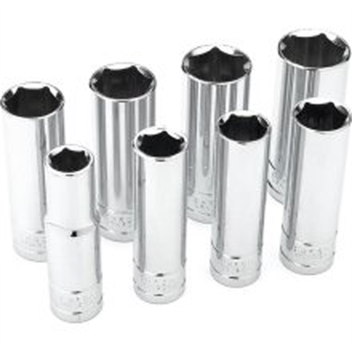 Wilmar Corp. / Performance Tool 8 Piece 1/2" Drive Sae Deep Socket Set