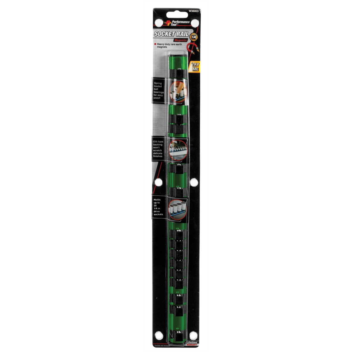 Wilmar Corp. / Performance Tool 1/4" Drive Magnetic Socket Rail