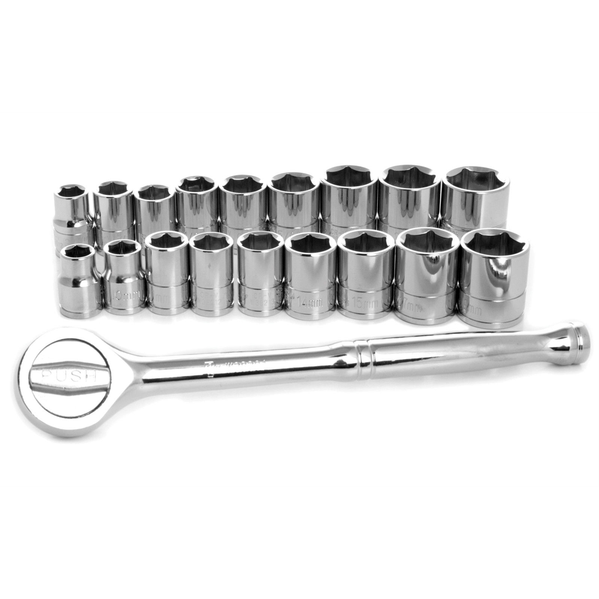 Wilmar Corp. / Performance Tool 19 Piece 3/8" Drive Socket Set