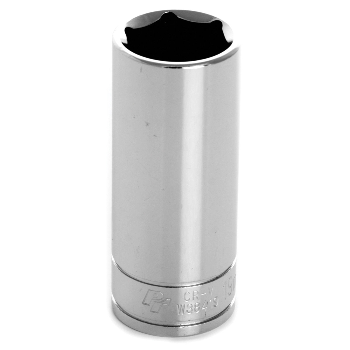 Wilmar Corp. / Performance Tool 3/8" Drive 19mm 6pt Deep Socket