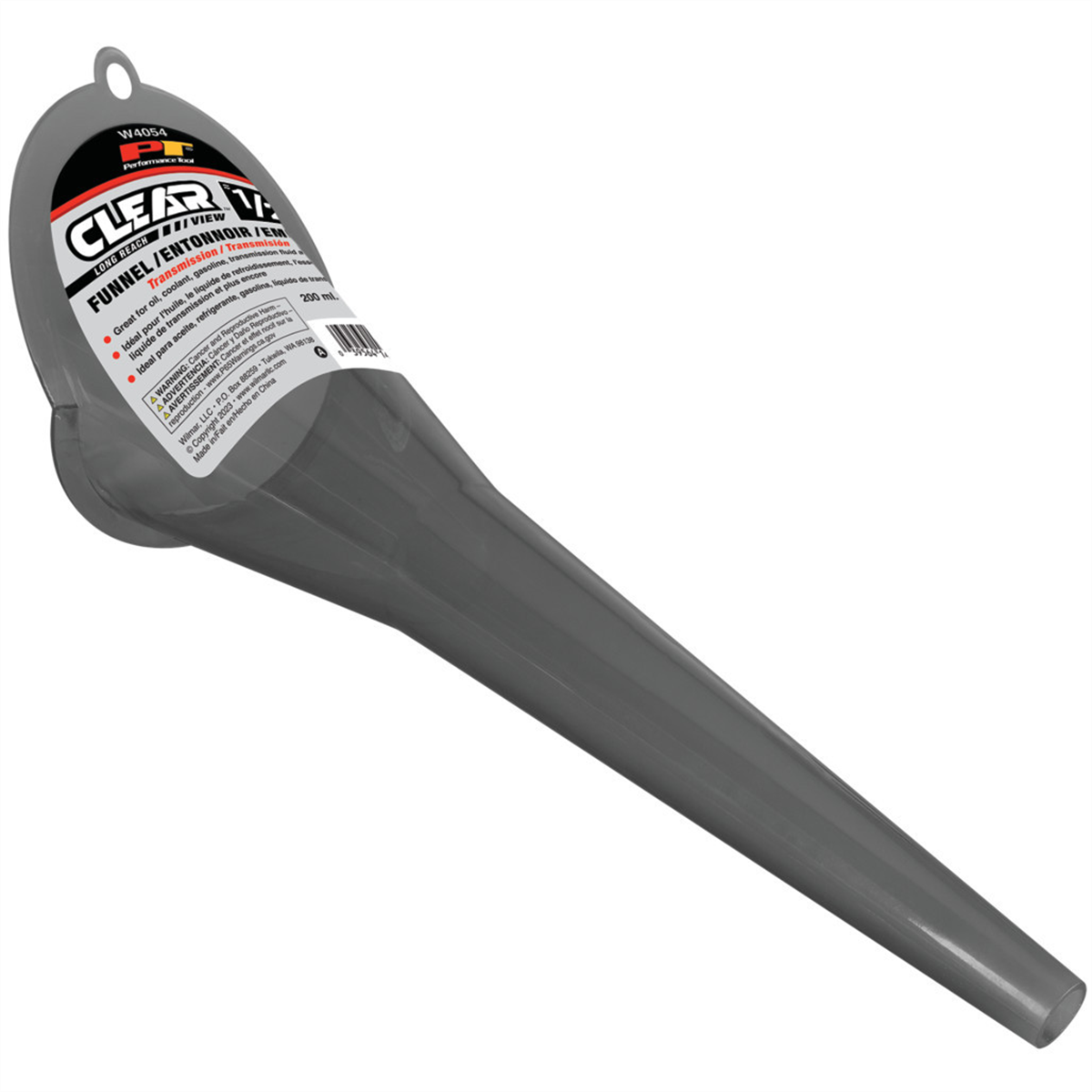 Wilmar Corp. / Performance Tool Clear View Long Reach Funnel 1/2 pt.