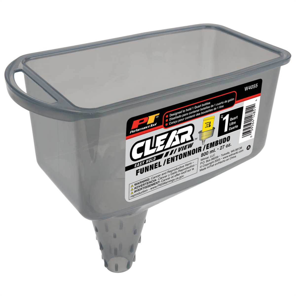 Wilmar Corp. / Performance Tool Clear View Easy Hold Funnel 2 pt.