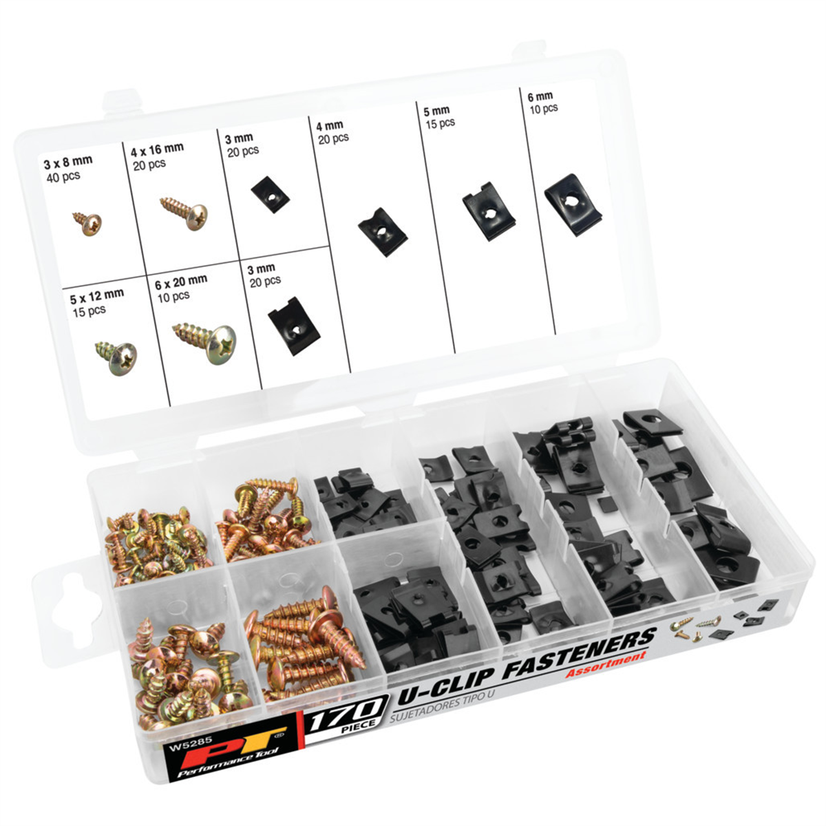 Wilmar Corp. / Performance Tool 170 Piece U-Clip Fastener Assortment