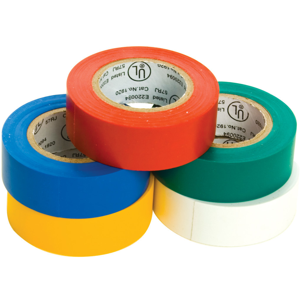 Wilmar Corp. / Performance Tool 5 pk. 3/4" x 30' Colored Electrical Tape