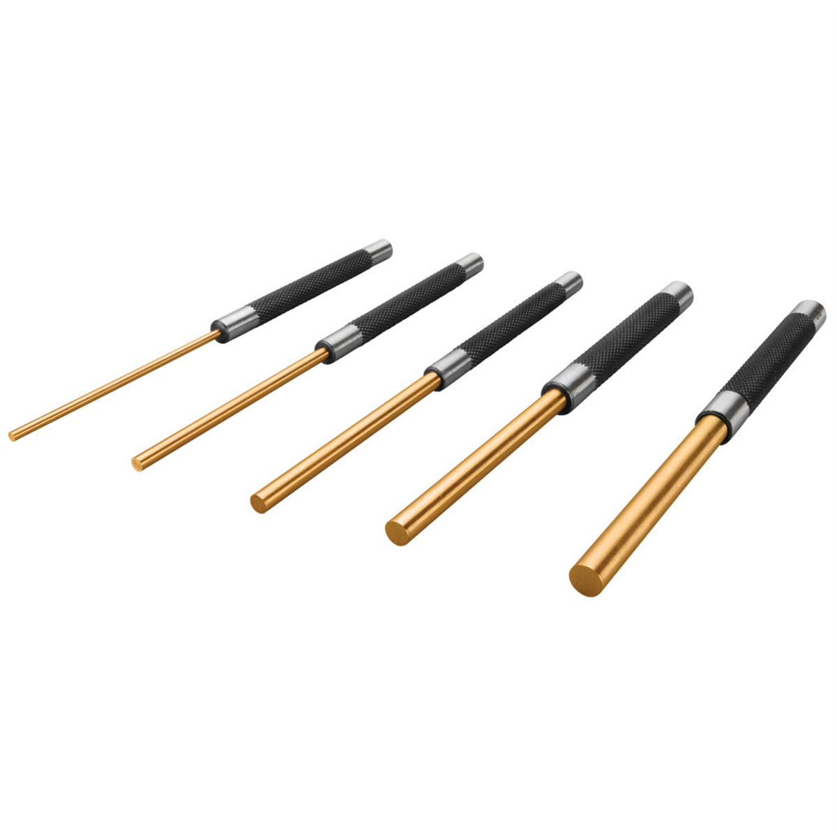 Wilmar Corp. / Performance Tool 5 Piece 8" Long Brass Pin Punch Set