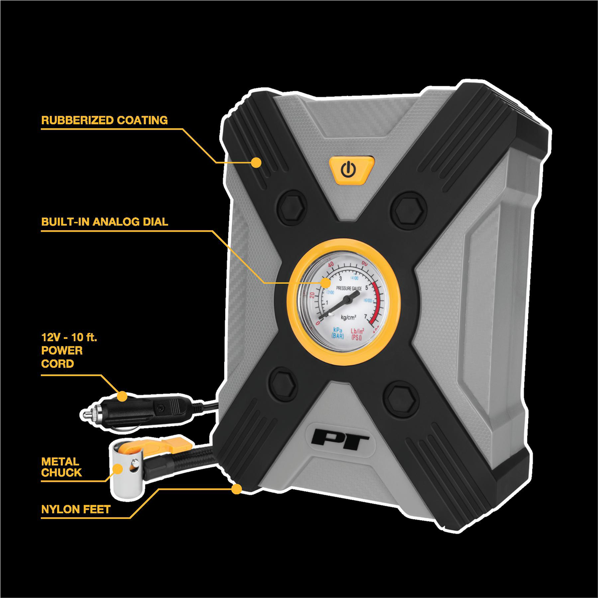 Wilmar Corp. / Performance Tool 12V Rapid Tire Inflator w/LED Light