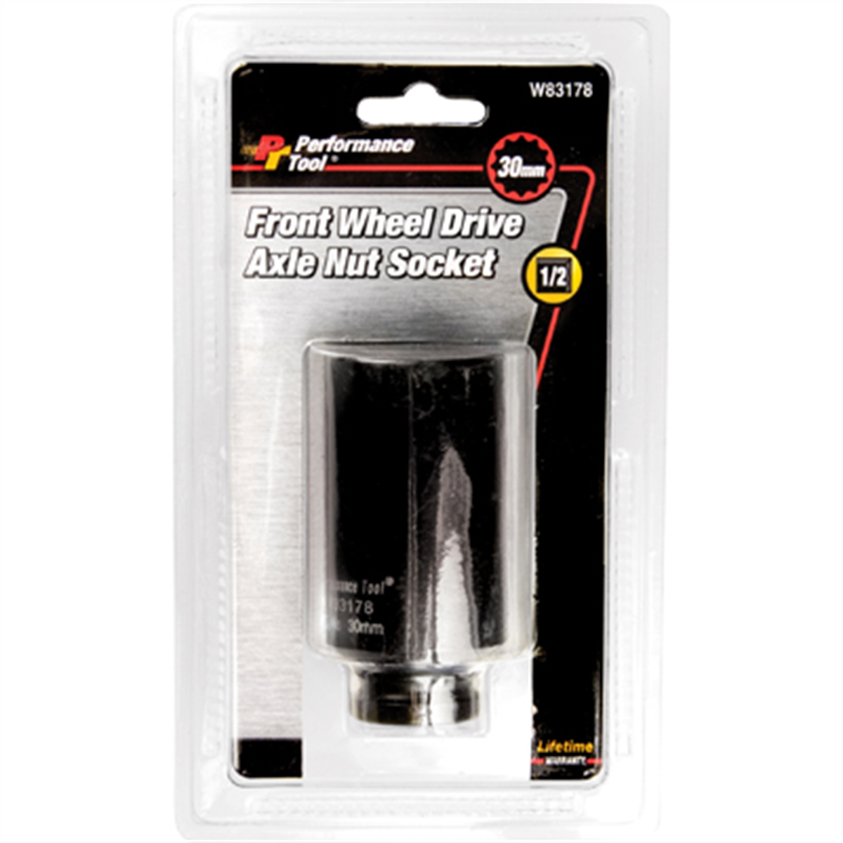 Wilmar Corp. / Performance Tool 30mm 12pt Axle Nut Socket CrMo