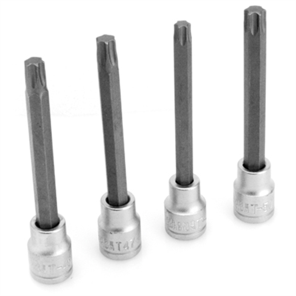 Wilmar Corp. / Performance Tool 4 Piece 3/8" Drive Long Star Bit Socket Set