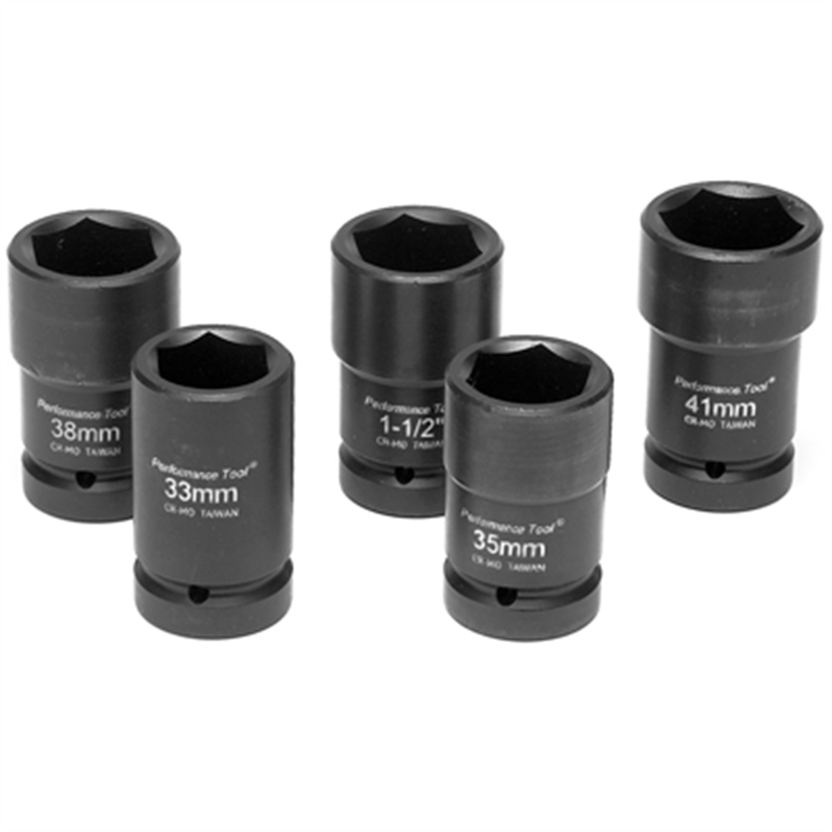 Wilmar Corp. / Performance Tool 5 Piece 1" Drive Budd Wheel Socket