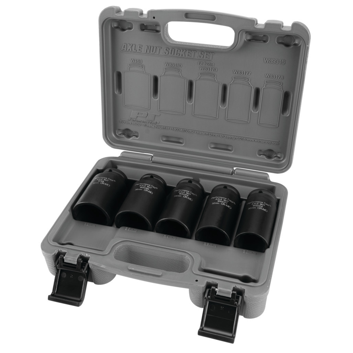Wilmar Corp. / Performance Tool 5 Piece 12pt Axle Nut Socket