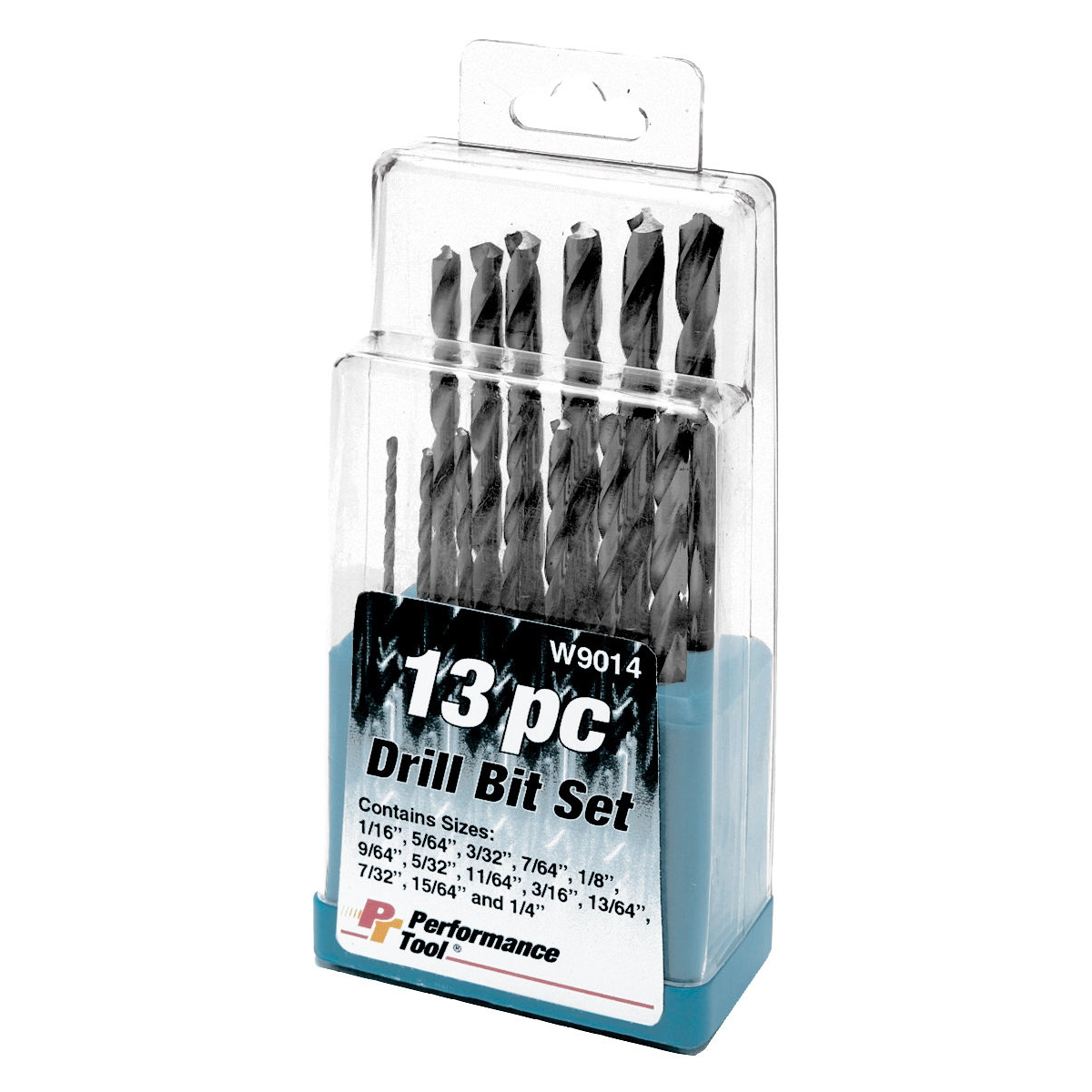 Wilmar Corp. / Performance Tool 13 Piece HSS Drill Bit Set w/Case
