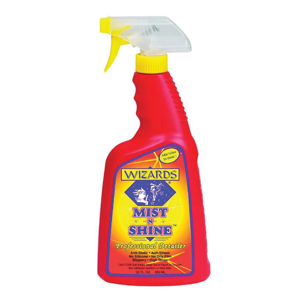 Wizards Products MIST-N-SHINE 01214 High-Gloss Professional Car Detailer and Surface Cleaner, 22 oz Spray Bottle, Pink