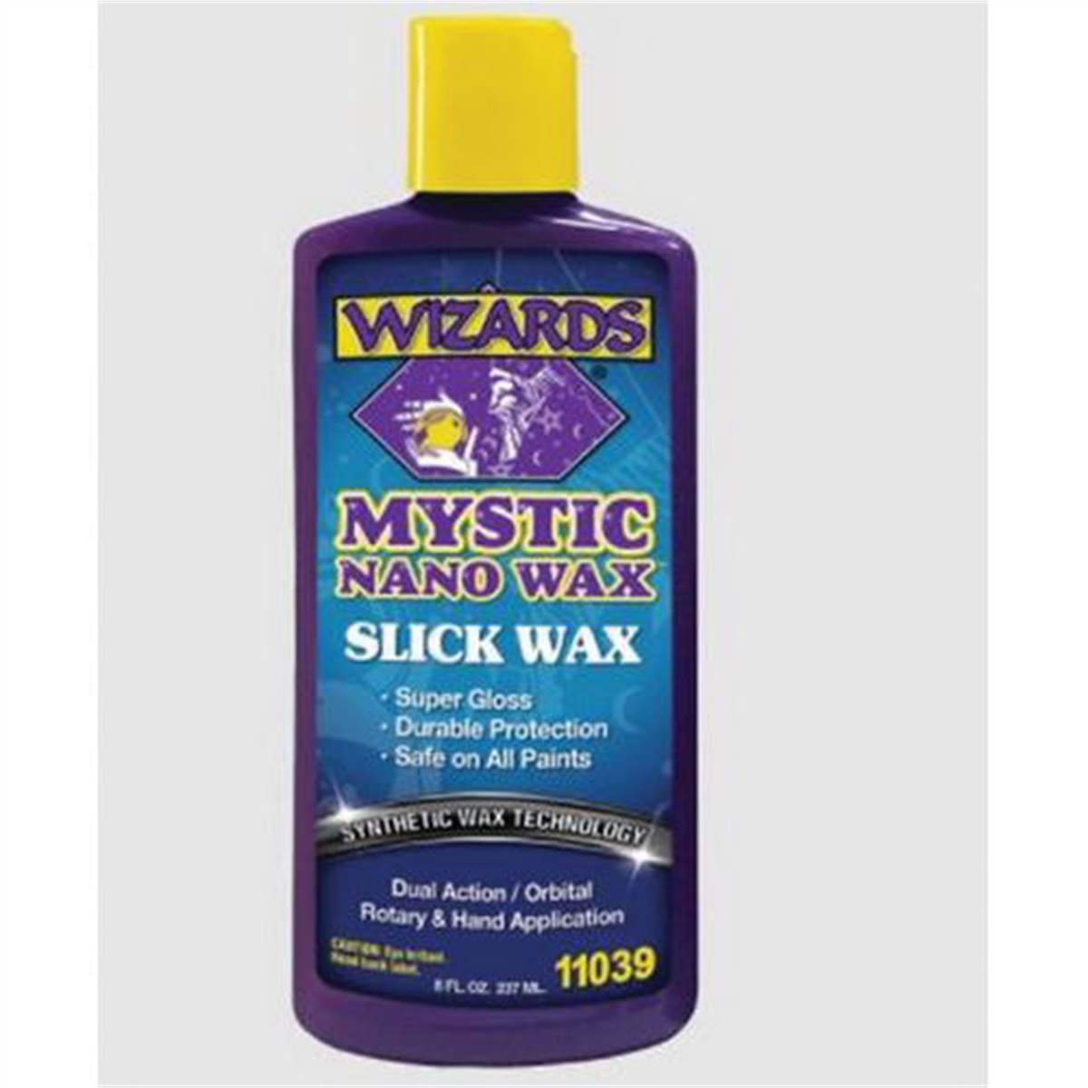 Wizards Products Mystic Nano Wax 11039 Super Slick Nano Wax, 8 oz Squeeze Bottle, Off-White