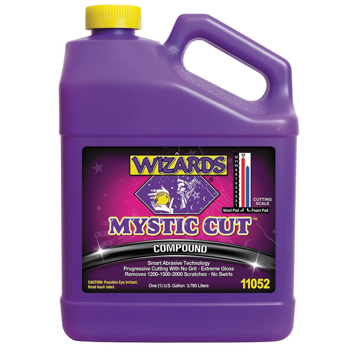 Wizards Products MYSTIC CUT 11052 Smart Abrasive Buffing Compound, 1 gal Can, Off-White, Liquid