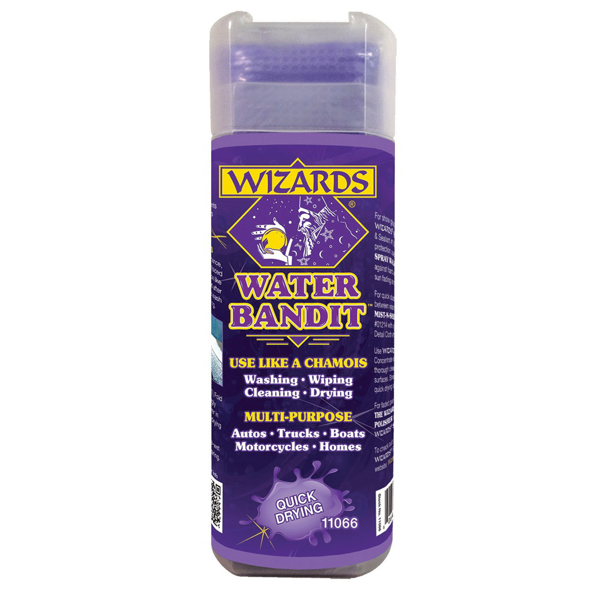Wizards Products Water Bandit 11066 All-Purpose Chamois, 27 in L x 17 in W, Synthetic, Blue