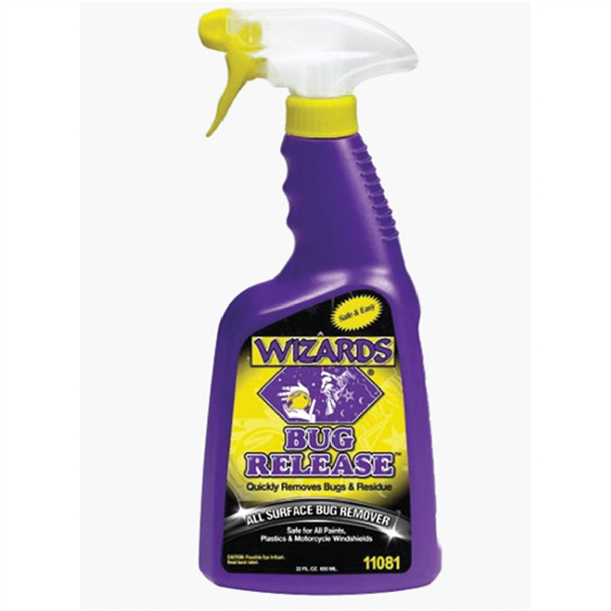 Wizards Products Bug Release 11081 All Surface Bug Remover, 22 oz Spray Bottle, Viscous Liquid, Clear