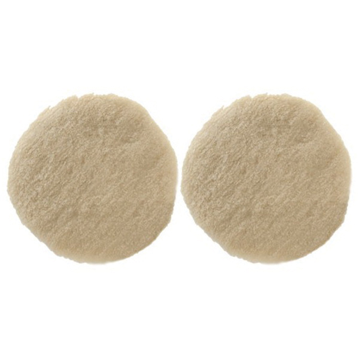 Wizards Products 11228 Buffing Pad, 3 in Overall Dia, Hook and Loop, White