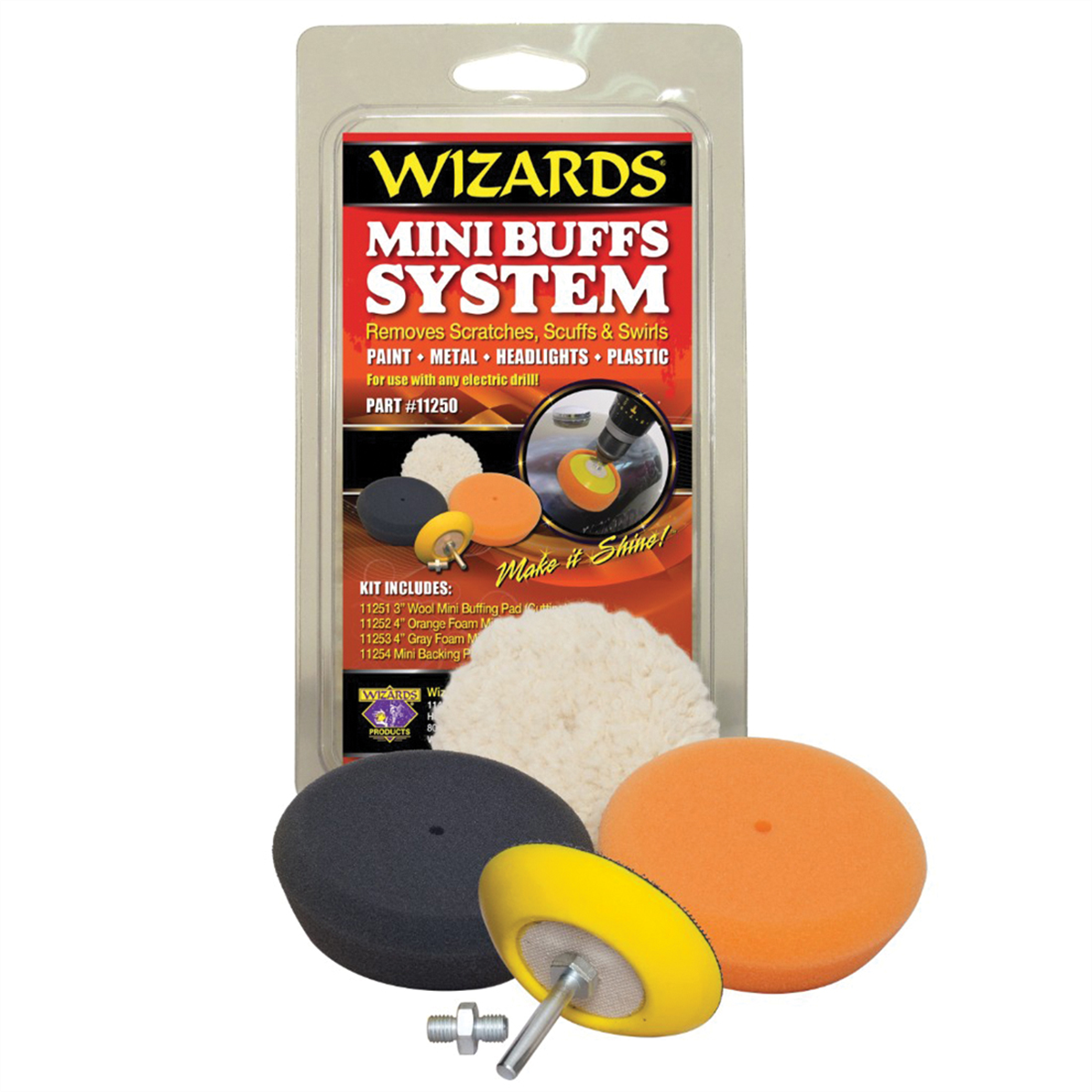 Wizards Products 11250 Small DIY Mini Buffing Kit