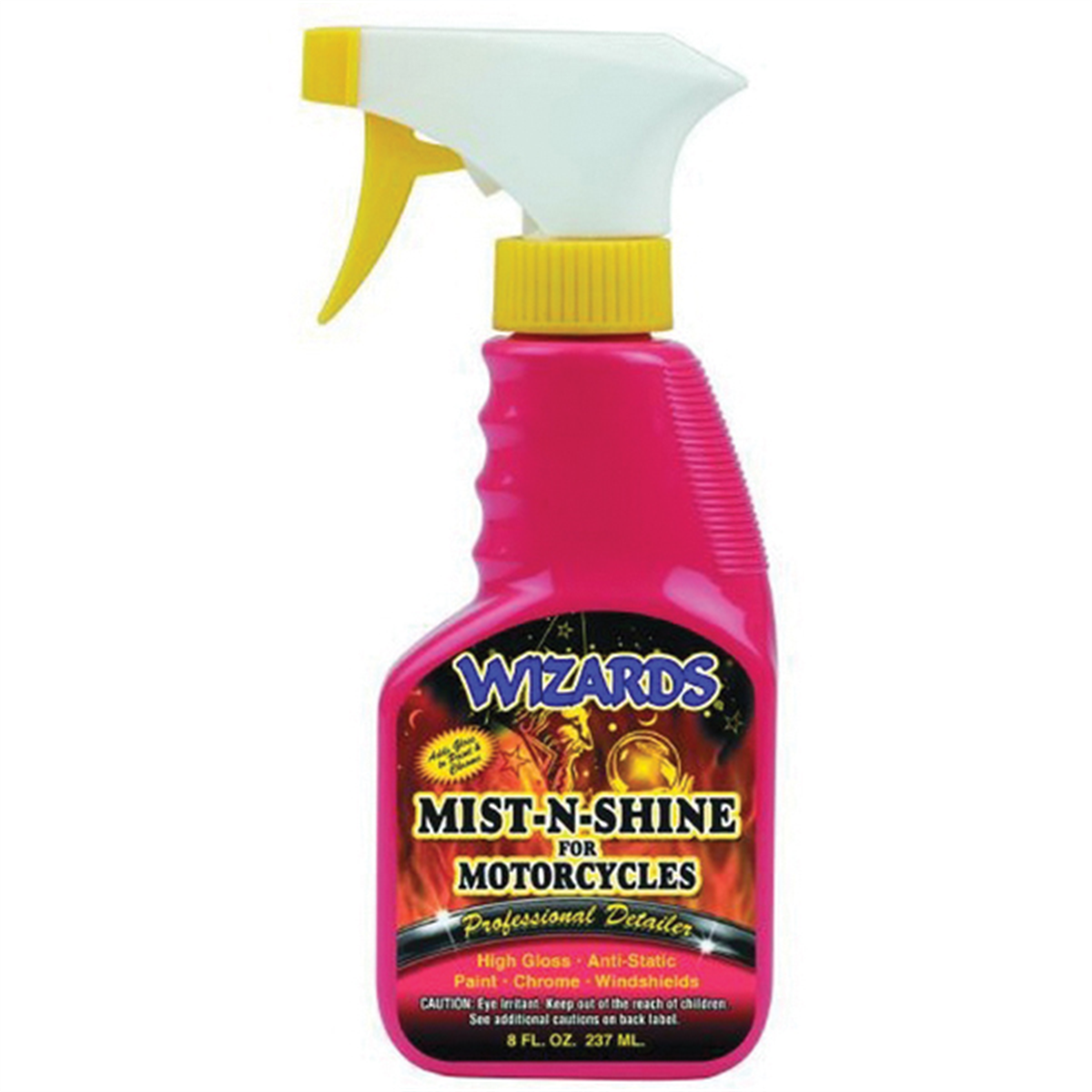 Wizards Products MIST-N-SHINE 22208 High-Gloss Professional Car Detailer and Surface Cleaner, 8 oz Spray Bottle, Pink