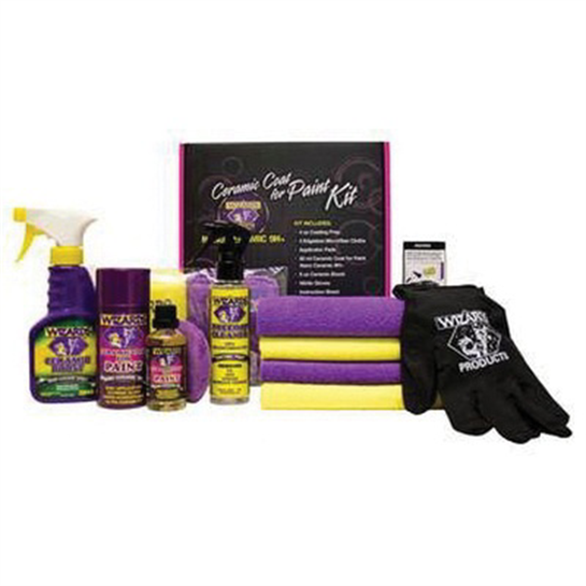 Wizards Products 31009 9-Piece Complete Ceramic Coat Application Kit