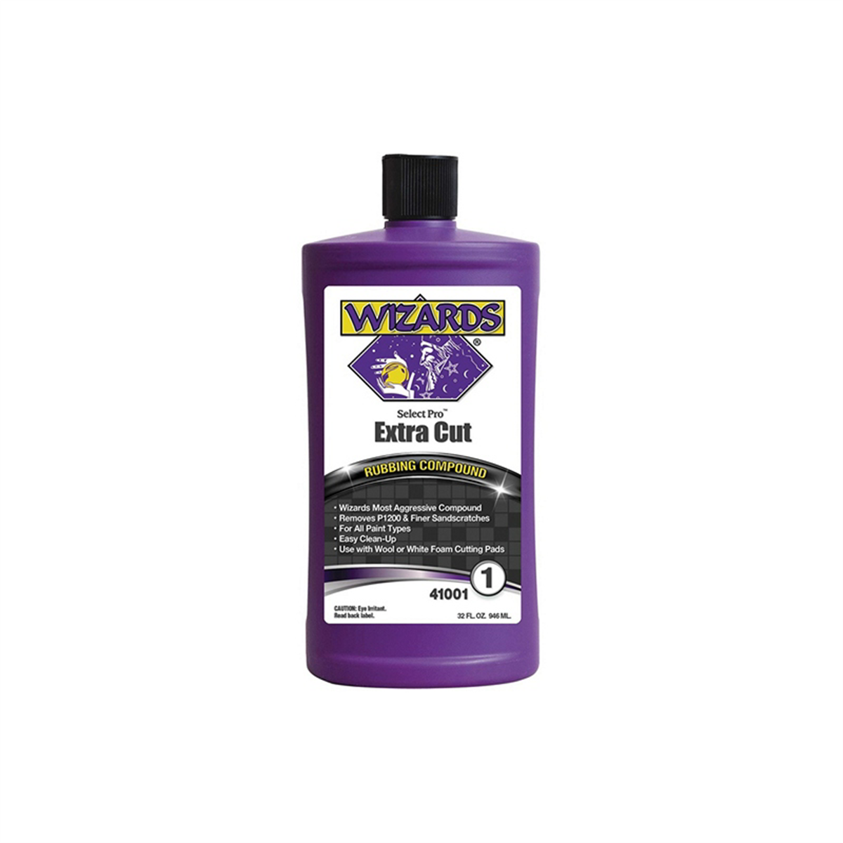 Wizards Products 41001 Select Pro Extra Cut 1 Series Rubbing Compound, 32 oz Bottle