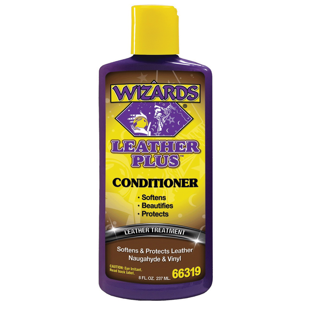 Wizards Products Leather Plus 66319 Leather Conditioner, 8 oz Bottle, Off-White to Yellow, Viscous Liquid