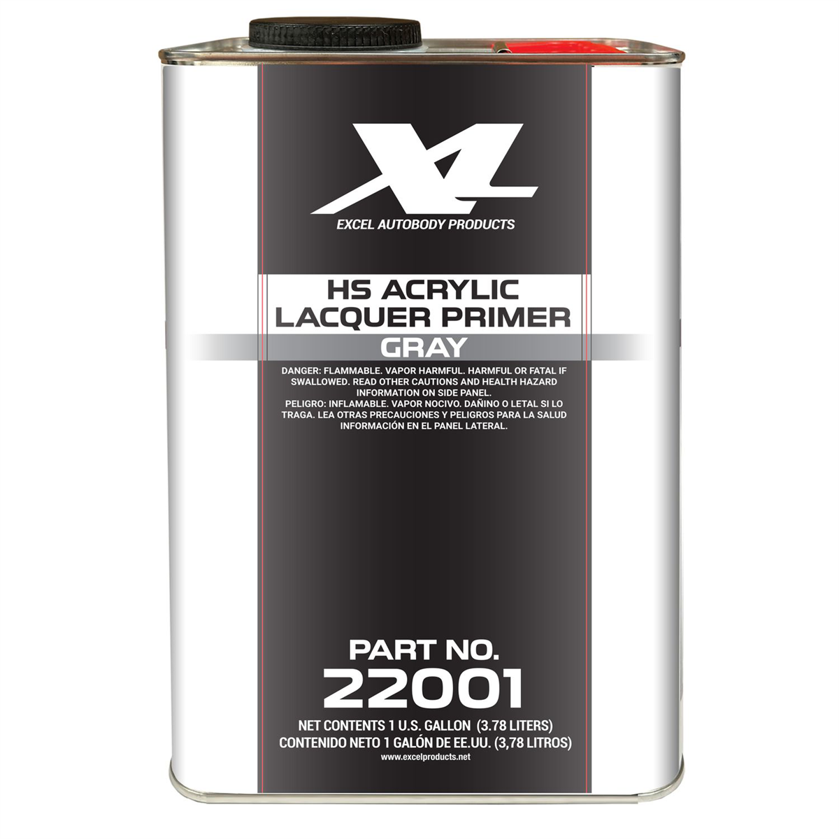 Excel Auto Body Products High Solids Acrylic Lacquer Primer-Gray-GL