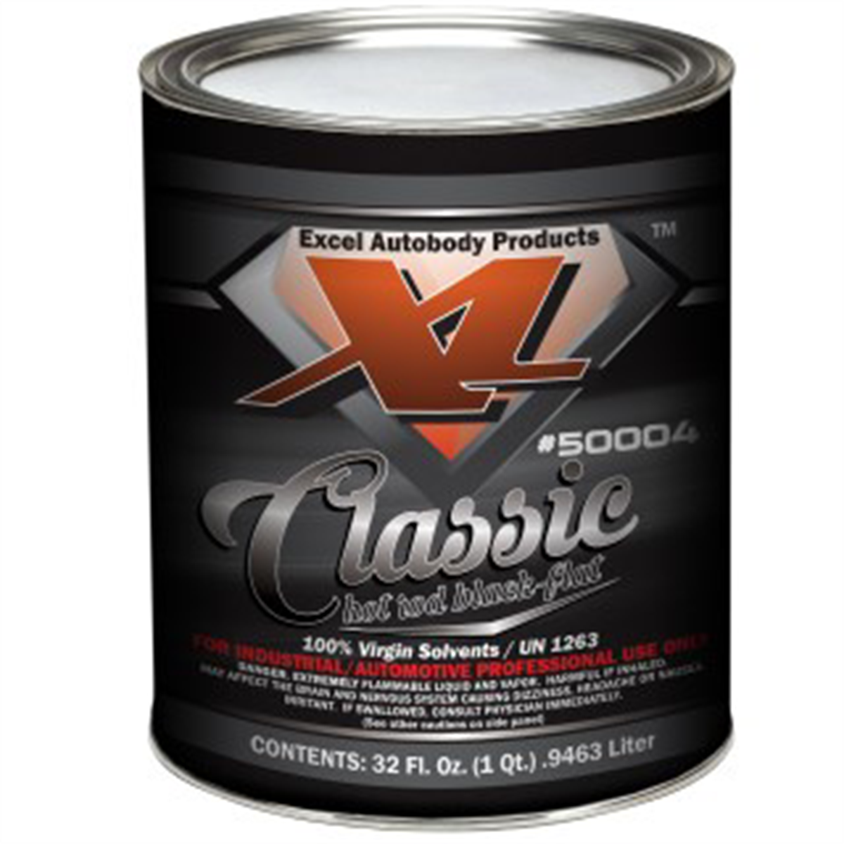 Excel Auto Body Products HOTROD BLACK FLAT QT