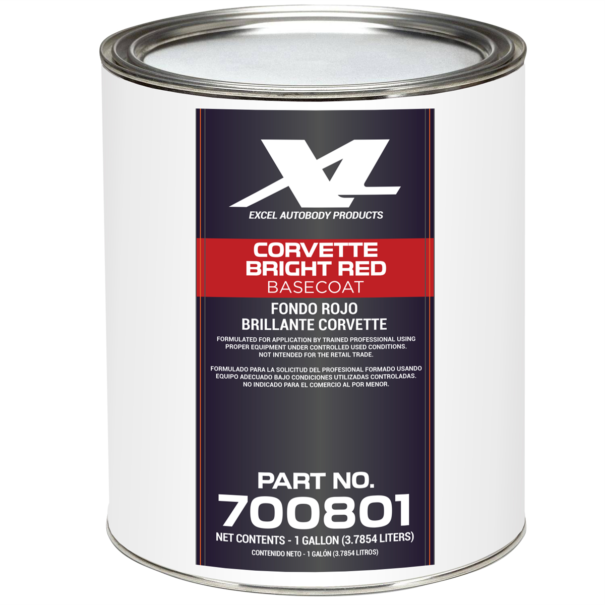 Excel Auto Body Products CORVETTE BRT RED B/C GA