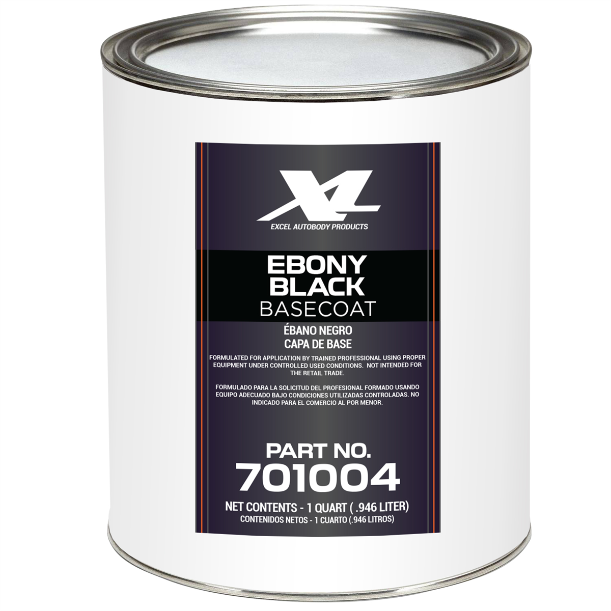 Excel Auto Body Products EBONY BLACK BASECOAT QT