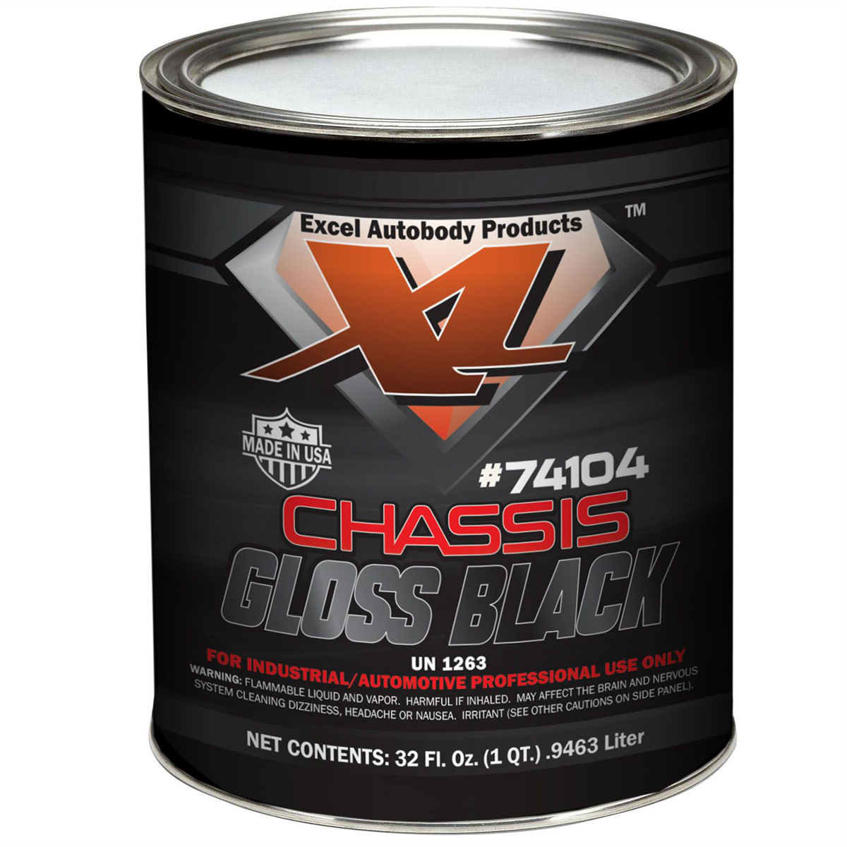 Excel Auto Body Products CHASSIS GLOSS BLACK QT.