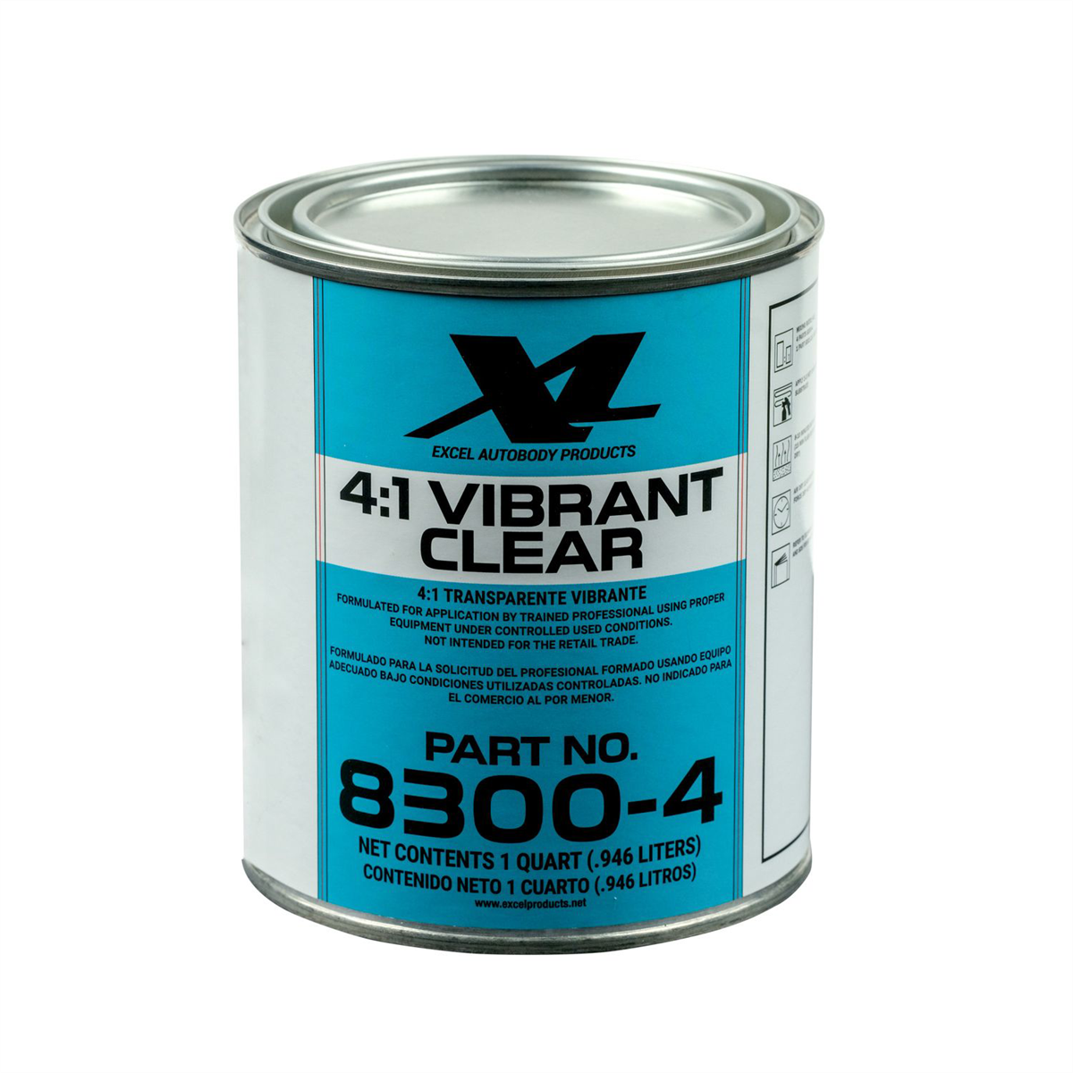 Excel Auto Body Products 4:1 VIBRANT CLEAR