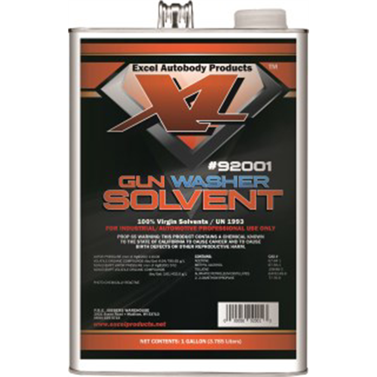 Excel Auto Body Products GUN WASHER SOLVENT GA